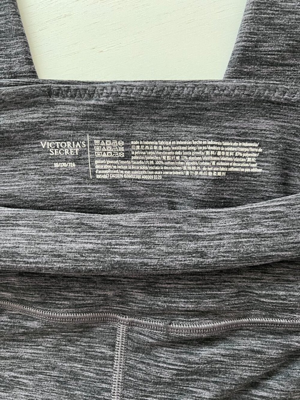 Victoria's Secret Essential High-Rise Pocket Leggings Charcoal Gray - Size 10 - Picture 5 of 7